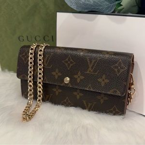 Louis Vuitton Portefeuille Sarah Wallet On Chain | CA0039